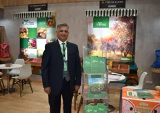 Amgad Nessem, export manager for Egyptian produce trader El Tariak Farm. They export potatoes, dates, onions, citrus and mangoes. Mr Nessem was expecting a busy trade fair.